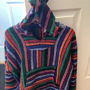 Colorful boho pullover